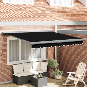 Comprar Toldo Retráctil Manual Negro 300x250 cm