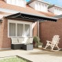 Toldo Retráctil Manual  Negro 300x250 cm, Tela de Reemplazo para Toldo  para marco de 3x2.5 m Negro | Foro24.es | Tu tienda online para hogar, jardín y más Foro24.es
