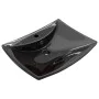 Lavabo rectangular cerámica orificio de grifo y desagüe negro de vidaXL, Lavabos - Ref: Foro24-140689, Precio: 89,71 €, Descu...