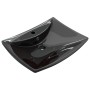 Lavabo rectangular cerámica orificio de grifo y desagüe negro de vidaXL, Lavabos - Ref: Foro24-140689, Precio: 112,05 €, Desc...