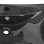 Lavabo rectangular cerámica orificio de grifo y desagüe negro de vidaXL, Lavabos - Ref: Foro24-140689, Precio: 89,71 €, Descu...