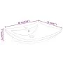 Lavabo rectangular cerámica orificio de grifo y desagüe negro de vidaXL, Lavabos - Ref: Foro24-140689, Precio: 89,71 €, Descu...