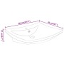 Lavabo rectangular cerámica orificio de grifo y desagüe negro de vidaXL, Lavabos - Ref: Foro24-140689, Precio: 112,05 €, Desc...