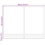 Toldo Retráctil Manual Blanco 300x250 cm,  Tela de Repuesto para Toldos de 3x2,5 m Blanco | Foro24.es | Tu tienda online para hogar, jardín y más Foro24.es