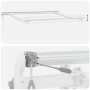 Toldo Retráctil Automático Blanco 300x250 cm,  Tela de Repuesto para Toldo de 3x2.5 m Marco Blanco | Foro24.es | Tu tienda online para hogar, jardín y más Foro24.es