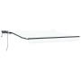 Toldo Retráctil Manual  con LED Blanco 300x250 cm, Tela de Reemplazo para Toldo  para Marco de 3x2.5 m Blanco | Foro24.es | Tu tienda online para hogar, jardín y más Foro24.es