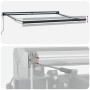 Toldo Retráctil Automático Gris Claro 300x250 cm,  Tela de Reemplazo para Toldo de 3x2,5 m Marco Gris Claro | Foro24.es | Tu tienda online para hogar, jardín y más Foro24.es