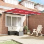 Toldo Retráctil Automático  Rojo 300x250 cm, Tela de Repuesto para Toldo  de 3x2.5 m Rojo | Foro24.es | Tu tienda online para hogar, jardín y más Foro24.es
