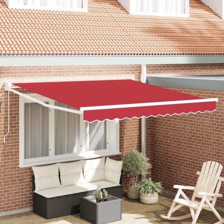 Toldo Retráctil Manual  Rojo 300x250 cm, Tela de reemplazo para toldo  para marco de 3x2.5 m Rojo | Foro24.es | Tu tienda online para hogar, jardín y más Foro24.es