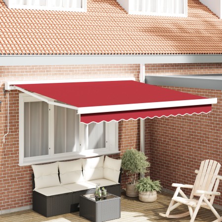 Toldo Retráctil Automático Rojo 300x250 cm,  Tela de Reemplazo para Toldo de 3x2.5 m Rojo | Foro24.es | Tu tienda online para hogar, jardín y más Foro24.es