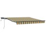 Toldo Retráctil Manual con LED Verde y Amarillo 300x250 cm,  Tela de Repuesto para Toldo de 3x2.5 m Marco Verde y Amarillo | Foro24.es | Tu tienda online para hogar, jardín y más Foro24.es