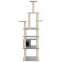 Rascador para gatos con postes de sisal gris claro 183 cm de vidaXL, Mobiliario para gatos - Ref: Foro24-171483, Precio: 82,0...