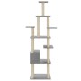 Rascador para gatos con postes de sisal gris claro 183 cm de vidaXL, Mobiliario para gatos - Ref: Foro24-171483, Precio: 82,0...