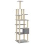 Rascador para gatos con postes de sisal gris claro 183 cm de vidaXL, Mobiliario para gatos - Ref: Foro24-171483, Precio: 82,0...