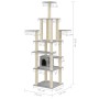 Rascador para gatos con postes de sisal gris claro 183 cm de vidaXL, Mobiliario para gatos - Ref: Foro24-171483, Precio: 82,0...