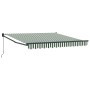 Toldo Manual Retráctil  Verde y Blanco 300x250 cm, Tela de Repuesto para Toldo  de 3x2.5 m Verde y Blanco | Foro24.es | Tu tienda online para hogar, jardín y más Foro24.es
