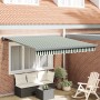 Toldo Retráctil Manual  Verde y Blanco 300x250 cm, Tejido de Reemplazo para Toldo  de 3x2.5 m Verde y Blanco | Foro24.es | Tu tienda online para hogar, jardín y más Foro24.es