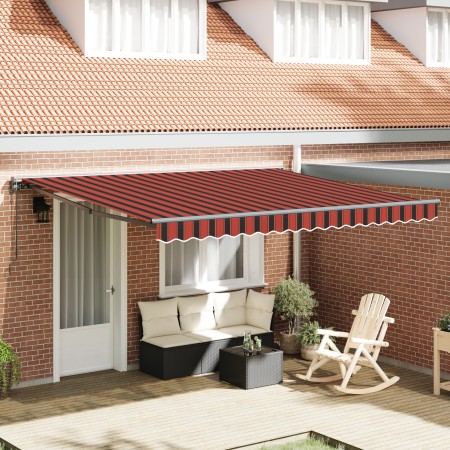 Toldo Retráctil Automático con LED Naranja y Marrón 350x250 cm | Foro24.es | Tu tienda online para hogar, jardín y más Foro24.es
