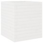 Jardinera de madera maciza de pino blanca 40x40x46 cm en Macetas y jardineras | Comprar online en Foru.es
