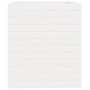 Jardinera de madera maciza de pino blanca 40x40x46 cm en Macetas y jardineras | Comprar online en Foru.es
