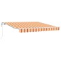 Toldo retráctil automático amarillo y naranja 350x250 cm de , Toldos - Ref: Foro24-3330251, Precio: 310,34 €, Descuento: %
