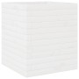 Jardinera de madera maciza de pino blanca 40x40x46 cm en Macetas y jardineras | Comprar online en Foru.es