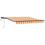 Toldo retráctil manual con LED amarillo y naranja 350x250 cm | Foro24.es | Tu tienda online para hogar, jardín y más Foro24.es