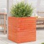 Jardinera de madera maciza pino marrón cera 40x40x46 cm en Macetas y jardineras | Comprar online en Foru.es