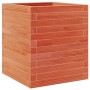 Jardinera de madera maciza pino marrón cera 40x40x46 cm en Macetas y jardineras | Comprar online en Foru.es