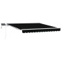 Toldo Retráctil Manual con LED Negro 350x250 cm,  Tela de Reemplazo para Toldo de 3.5x2.5 m Estructura Negra | Foro24.es | Tu tienda online para hogar, jardín y más Foro24.es
