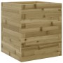 Jardinera de madera de pino impregnada 40x40x46 cm en Macetas y jardineras | Comprar online en Foru.es