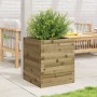Jardinera de madera de pino impregnada 40x40x46 cm en Macetas y jardineras | Comprar online en Foru.es
