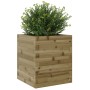 Jardinera de madera de pino impregnada 40x40x46 cm en Macetas y jardineras | Comprar online en Foru.es
