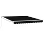 Toldo Manual Retráctil Negro 350x250 cm, Tela para Toldo  de 3.5x2.5 m Marco Negro | Foro24.es | Tu tienda online para hogar, jardín y más Foro24.es