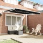 Toldo Manual Retráctil Negro 350x250 cm, Tela para Toldo  de 3.5x2.5 m Marco Negro | Foro24.es | Tu tienda online para hogar, jardín y más Foro24.es