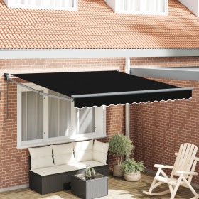 Comprar Toldo Retráctil Manual Negro 350x250 cm