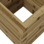 Jardinera de madera de pino impregnada 40x40x46 cm en Macetas y jardineras | Comprar online en Foru.es