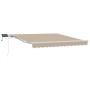 Toldo Retráctil Manual  con LED Beige 350x250 cm, Tela de Reemplazo para Toldo  de 3.5x2.5 m Beige | Foro24.es | Tu tienda online para hogar, jardín y más Foro24.es