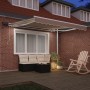 Toldo Retráctil Manual  con LED Beige 350x250 cm, Tela de Reemplazo para Toldo  de 3.5x2.5 m Beige | Foro24.es | Tu tienda online para hogar, jardín y más Foro24.es