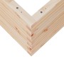 Jardinera de madera maciza de pino 50x50x46 cm en Macetas y jardineras | Comprar online en Foru.es