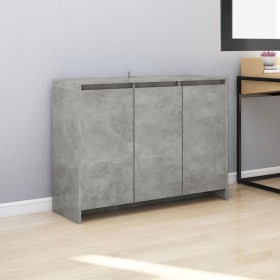 Aparador de madera contrachapada gris hormigón 102x33x75 cm de vidaXL, Aparadores - Ref: Foro24-809777, Precio: 118,34 €, Des...