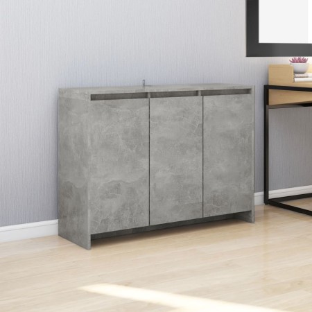 Aparador de madera contrachapada gris hormigón 102x33x75 cm de vidaXL, Aparadores - Ref: Foro24-809777, Precio: 118,34 €, Des...