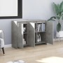 Aparador de madera contrachapada gris hormigón 102x33x75 cm de vidaXL, Aparadores - Ref: Foro24-809777, Precio: 118,34 €, Des...