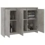 Aparador de madera contrachapada gris hormigón 102x33x75 cm by vidaXL, Sideboards - Ref: Foro24-809777, Price: 120,25 €, Disc...