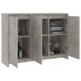 Aparador de madera contrachapada gris hormigón 102x33x75 cm de vidaXL, Aparadores - Ref: Foro24-809777, Precio: 118,34 €, Des...