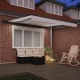 Toldo retráctil manual con LED blanco 350x250 cm, Tela de repuesto para toldo  para marco de 3.5x2.5 m blanco | Foro24.es | Tu tienda online para hogar, jardín y más Foro24.es