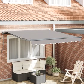 Comprar Toldo Retráctil Manual Gris Claro 350x250