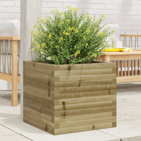Jardinera madera de pino impregnada 50x50x46 cm en Macetas y jardineras | Comprar online en Foru.es