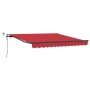 Toldo Retráctil Automático  con LED Rojo 350x250 cm, Tela de Reemplazo para Toldo  para Marco de 3.5x2.5 m Rojo | Foro24.es | Tu tienda online para hogar, jardín y más Foro24.es