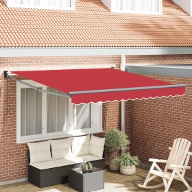 Comprar Toldo Retráctil Manual Rojo 350x250 cm